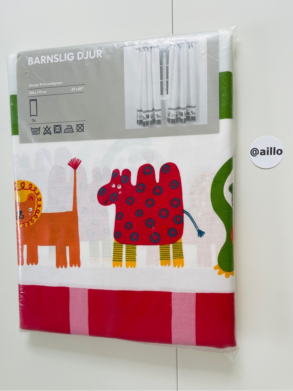 IKEA BARNSLIG DJUR Curtains